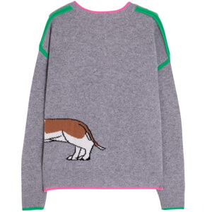 Vilagallo Grey Dachshund Sweater